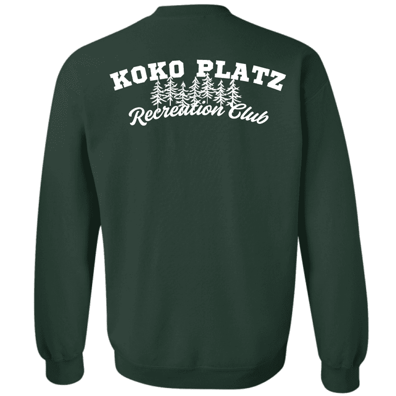G180 Gildan Heavy Blend Fleece Crew Sweatshirt - Forest Green - Image 2