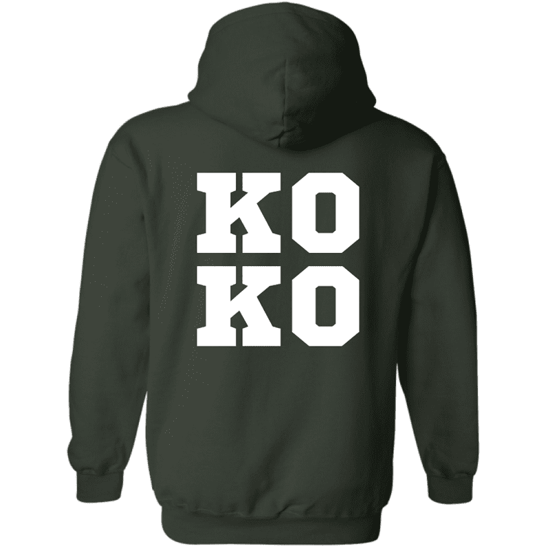 G185 Gildan Heavy Blend 8 oz., 50/50 Hooded Sweatshirt - Forest Green - Image 2